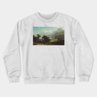 Lake Lucerne by Albert Bierstadt Crewneck Sweatshirt